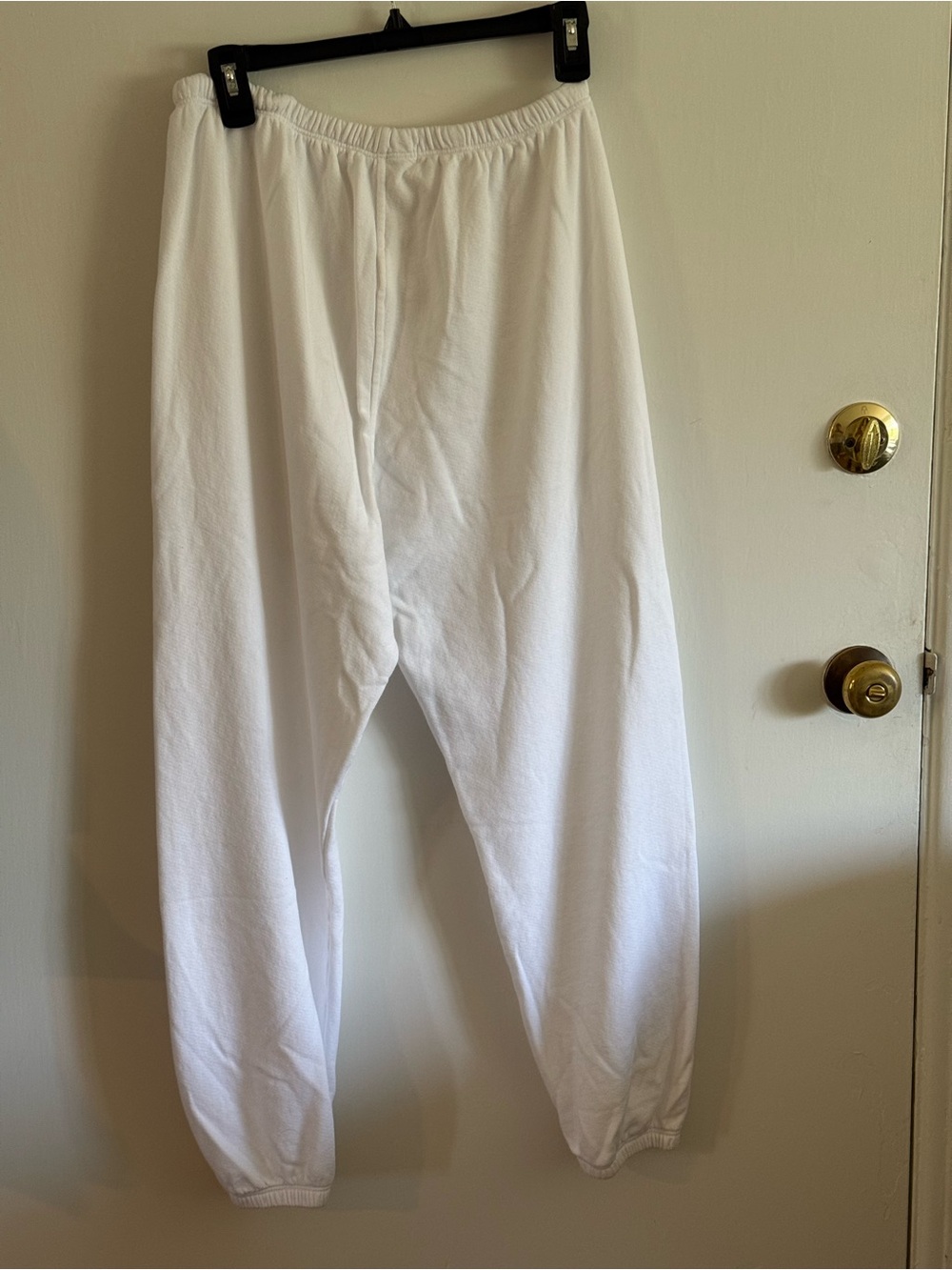 perfectwhitetee White Women's Elastic Waist Sweatpants